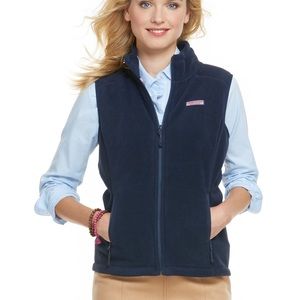Vineyard Vines Women’s L Navy Blue Fleece Vest